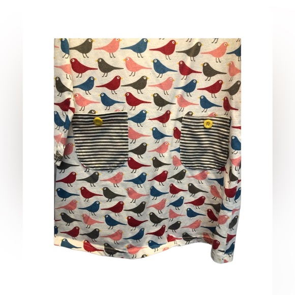 Mini Boden bird long sleeve tunic dress, size: 140/70 (9-10 years) - Picture 3 of 7
